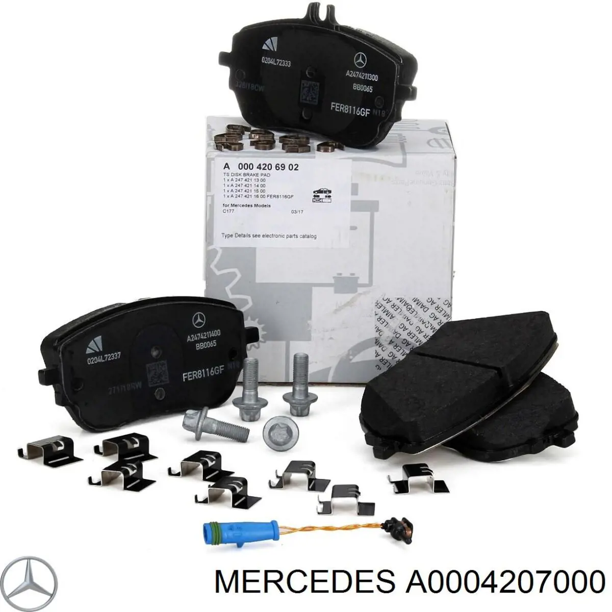 Comprar A0004207000 Mercedes Pastillas delanteras de freno