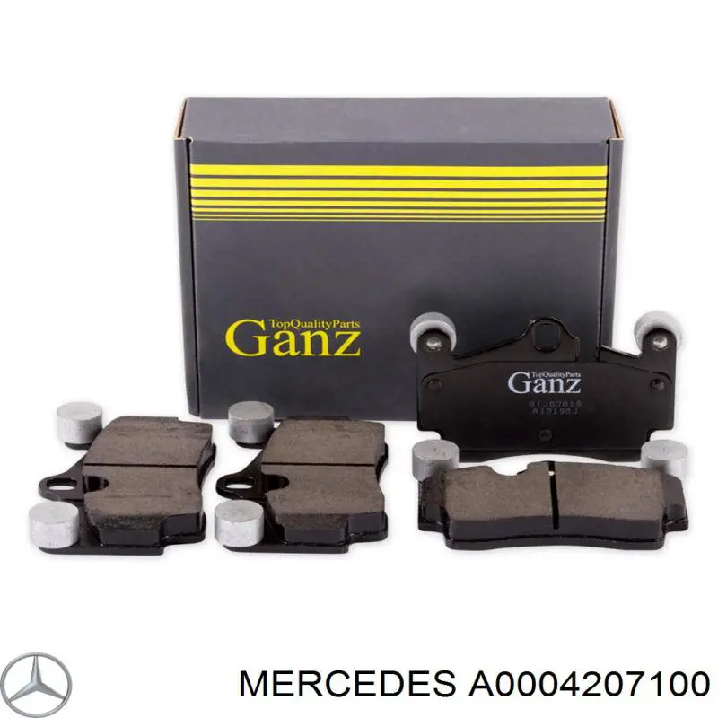 Pastillas de freno A0004207100 Mercedes