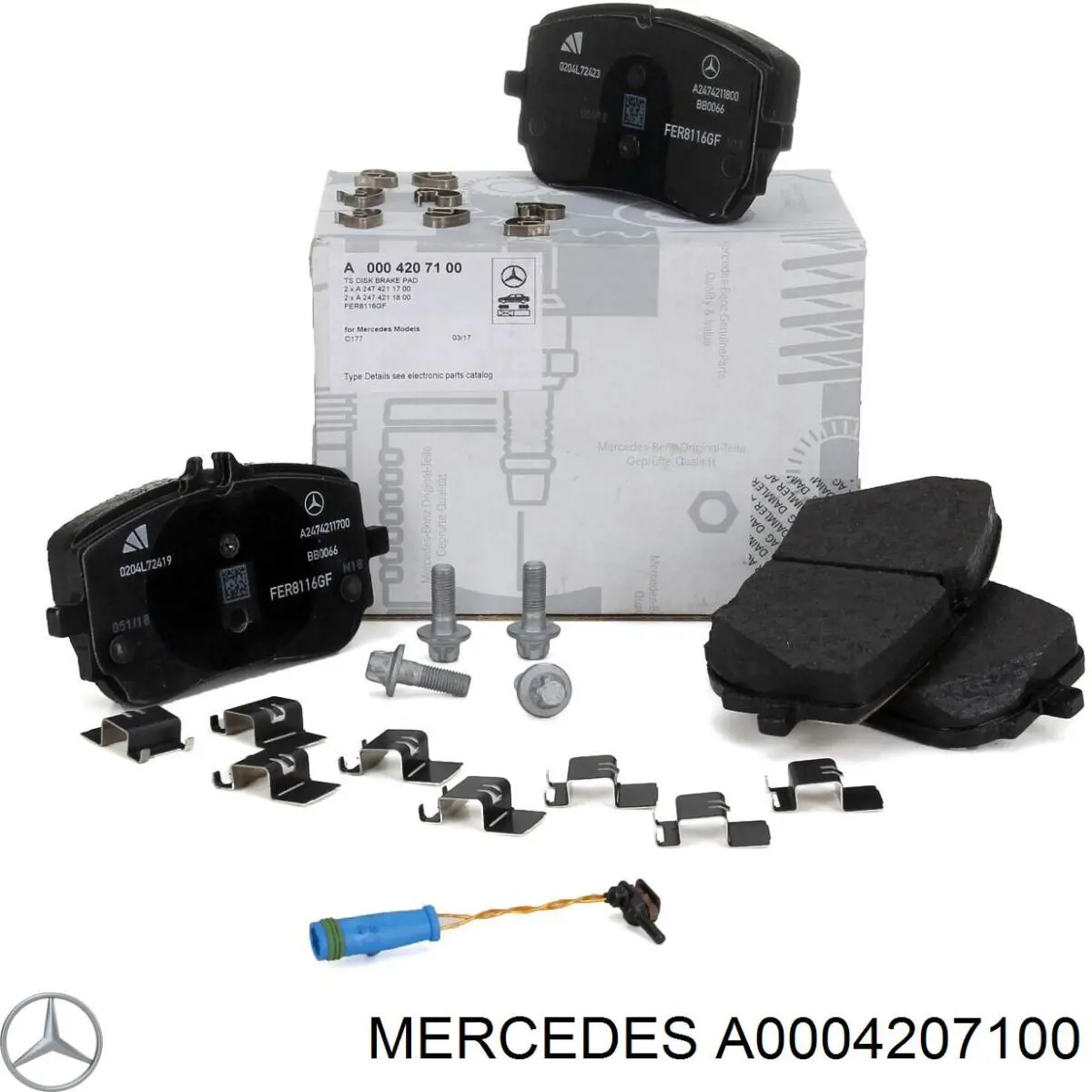 A0004207100 Mercedes Pastillas delanteras