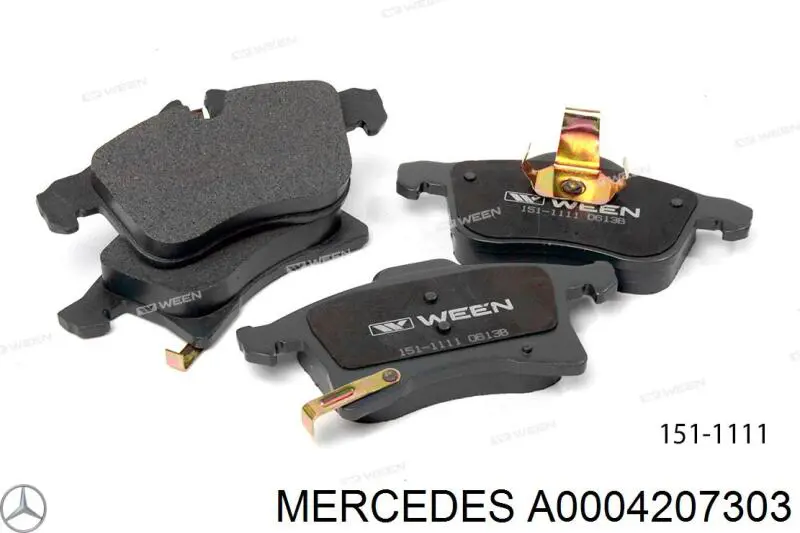 Comprar 4207303 Mercedes Pastillas de freno traseras