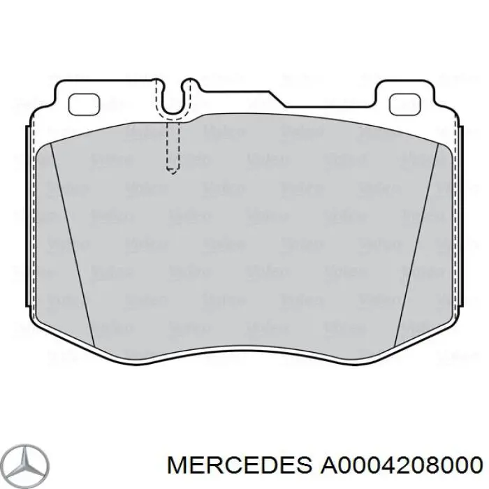 Comprar A0004208000 Mercedes Pastillas delanteras de freno