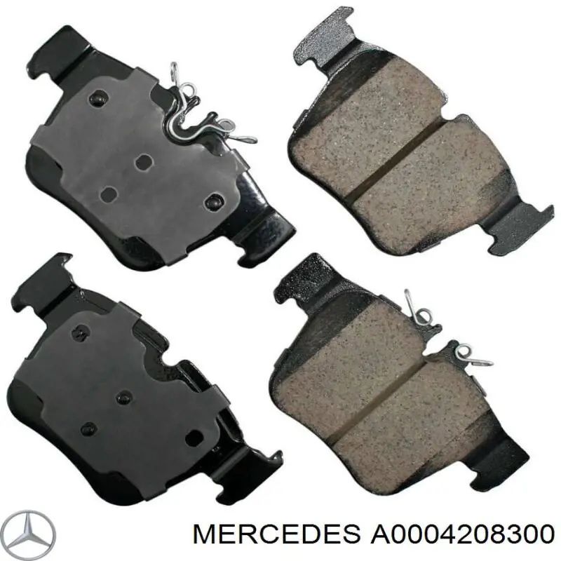 Pastillas de freno traseras A0004208300 Mercedes