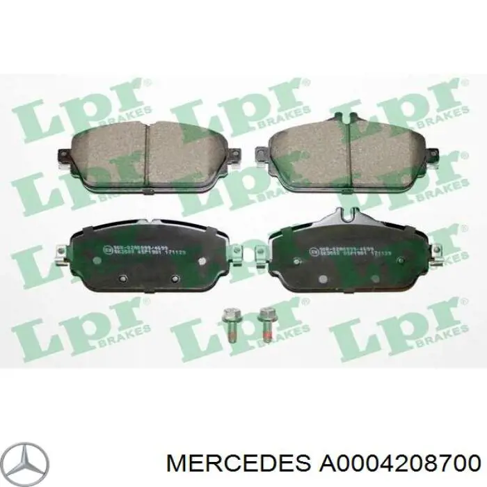 Pastillas freno delanteras Mercedes A0004208700 precio, desde 35,07 EUR
