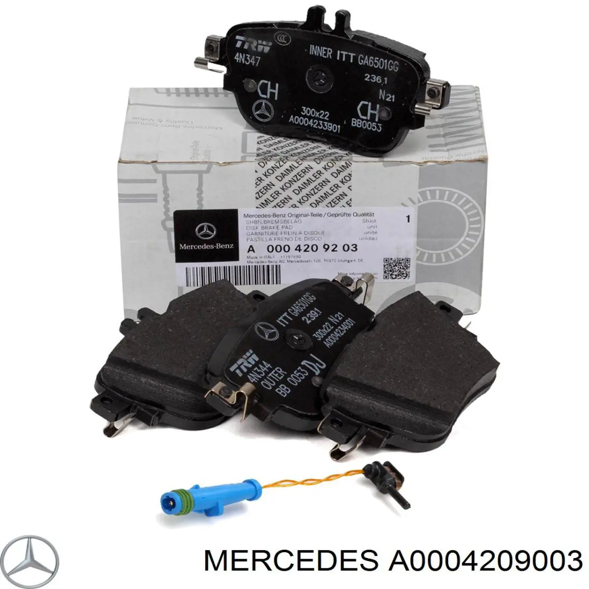 Comprar A0004209003 Mercedes Pastillas delanteras de freno