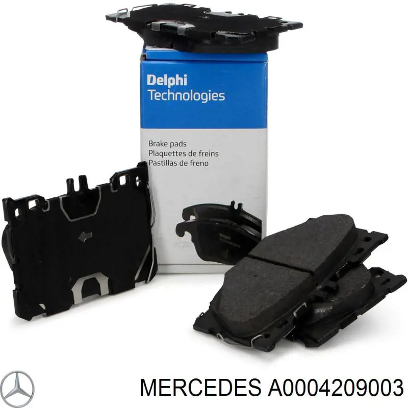 Pastillas freno delanteras Mercedes A0004209003 precio, desde 47,22 EUR