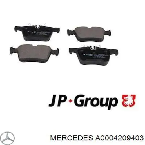 A0004209403 Mercedes pastillas de freno traseras