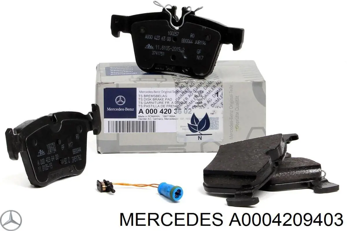Comprar A0004209403 Mercedes Pastillas de freno traseras