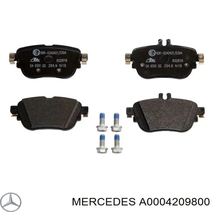 Comprar A0004209800 Mercedes Pastillas de freno traseras
