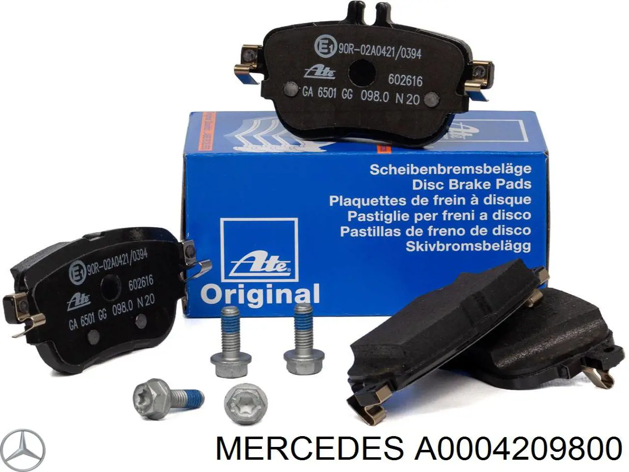 Pastillas traseras de freno Mercedes A0004209800 precio, desde 44,35 EUR