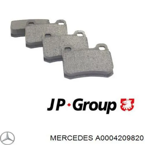 Pastillas traseras de freno Mercedes A0004209820 precio, desde 15,48 EUR
