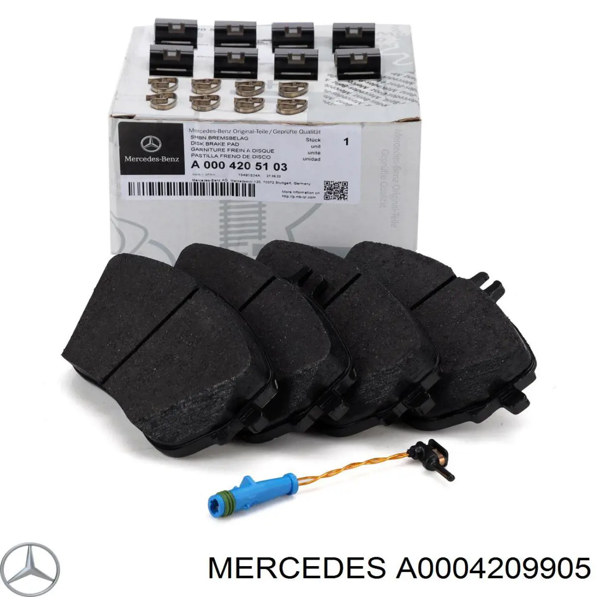 Pastillas traseras de freno Mercedes A0004209905 precio, desde 161,46 EUR