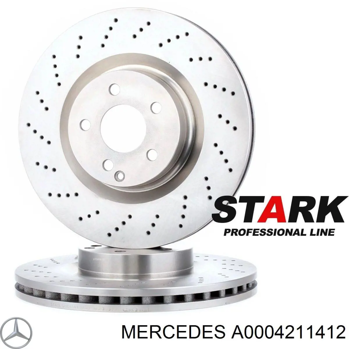 A0004211412 Mercedes disco de freno delantero