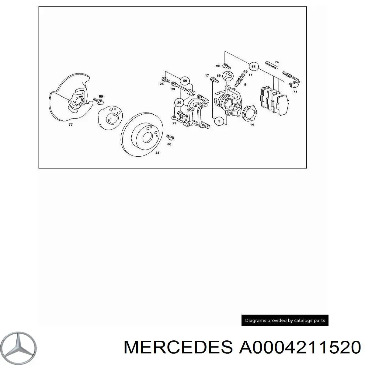  Mercedes A0004211520 precio, desde 14,94 EUR