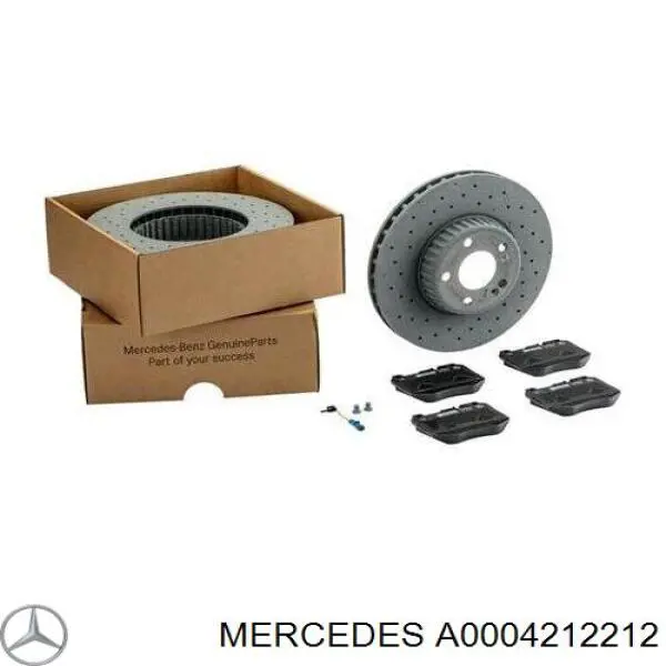 Disco de freno delantero Mercedes A0004212212