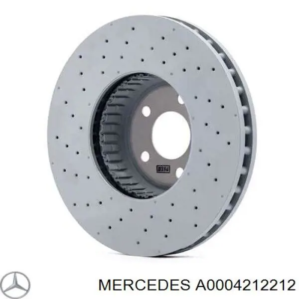 0004212212 Mercedes disco de freno delantero