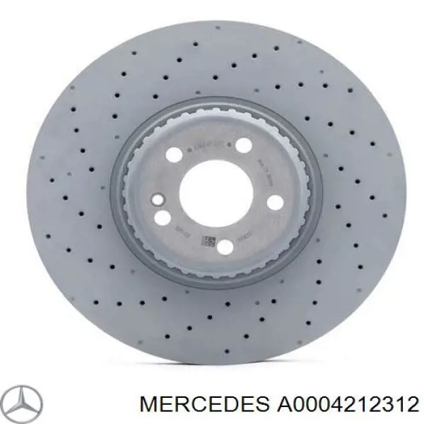 A0004212312 Mercedes disco de freno delantero