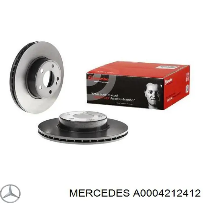 Comprar A0004212412 Mercedes Freno de disco delantero