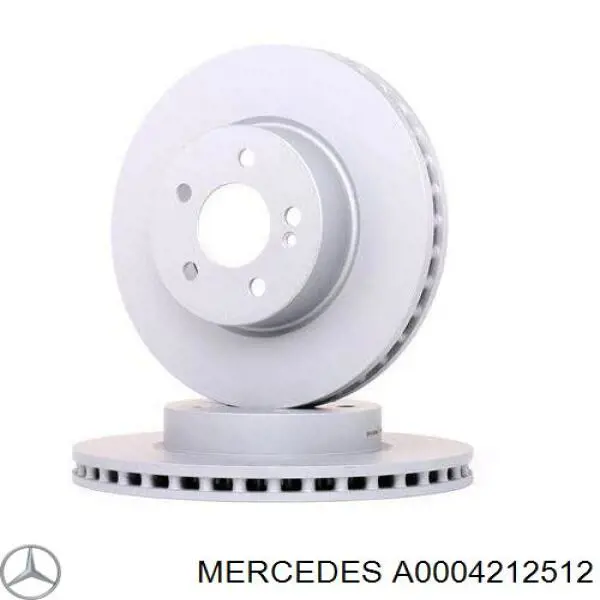 A0004212512 Mercedes disco de freno delantero