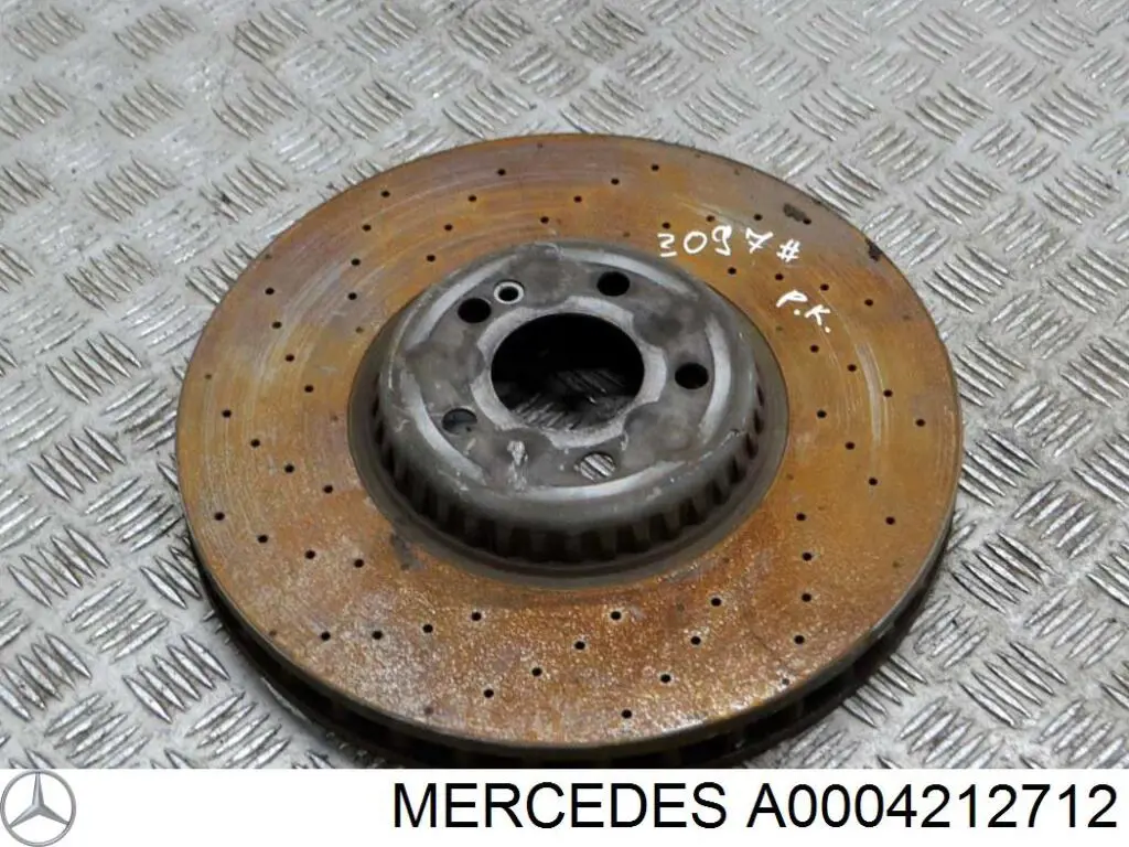 Comprar A0004212712 Mercedes Freno de disco delantero