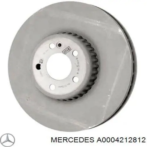A000421281264 Mercedes disco de freno delantero