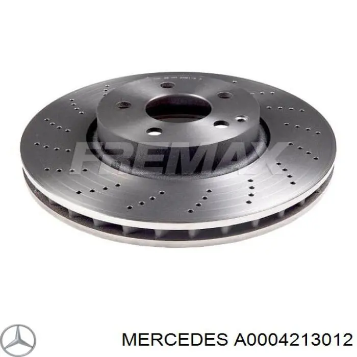 A0004213012 Mercedes disco de freno delantero