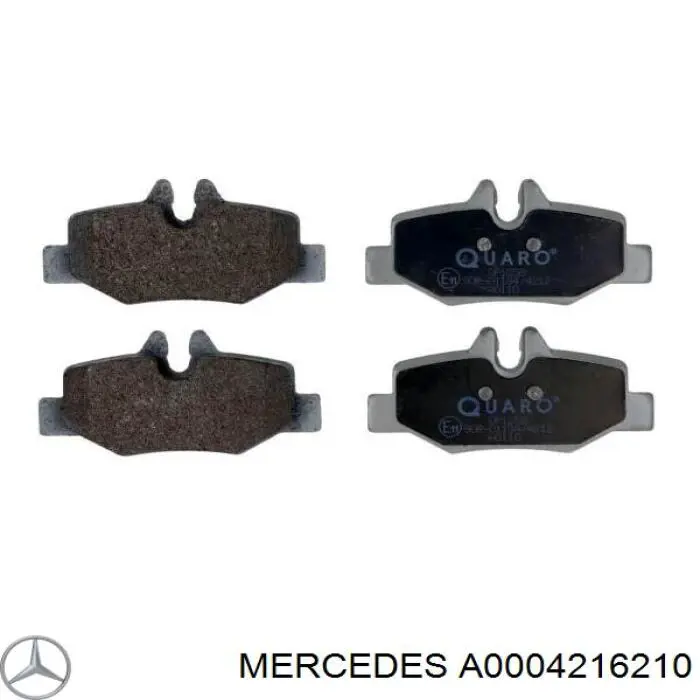 Comprar A0004216210 Mercedes Pastillas de freno traseras