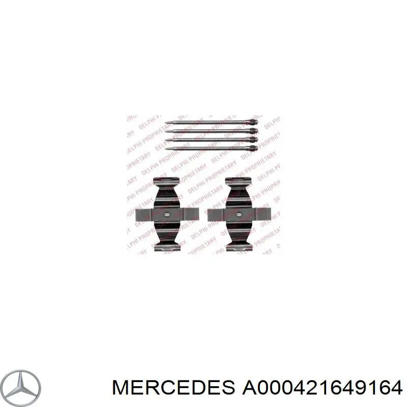 A000421649164 Mercedes juego de reparación, pastillas de frenos