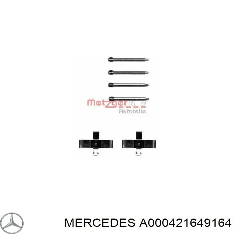 Kit de reparación, pastillas de frenos Mercedes A0004215091