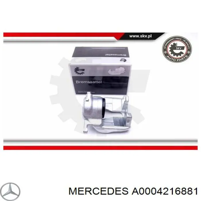Pinza de freno delantera derecha Mercedes A0004216881 precio, desde 75,50 EUR
