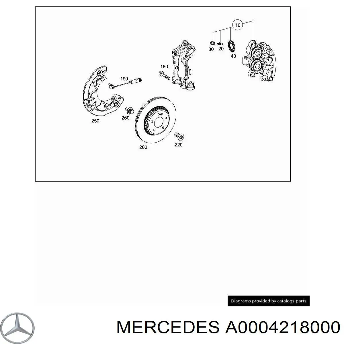 0004218000 Mercedes Kit de reparación de pinzas