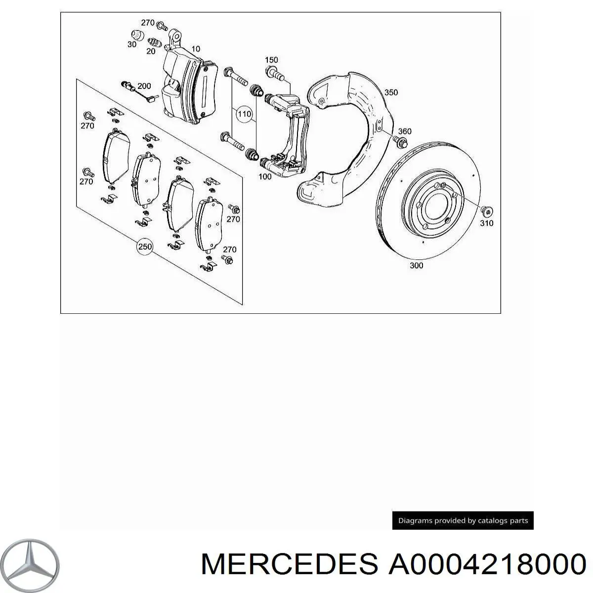 Kit de reparación, pinza de freno delantero Mercedes 0004218000 precio, desde 14,52 EUR