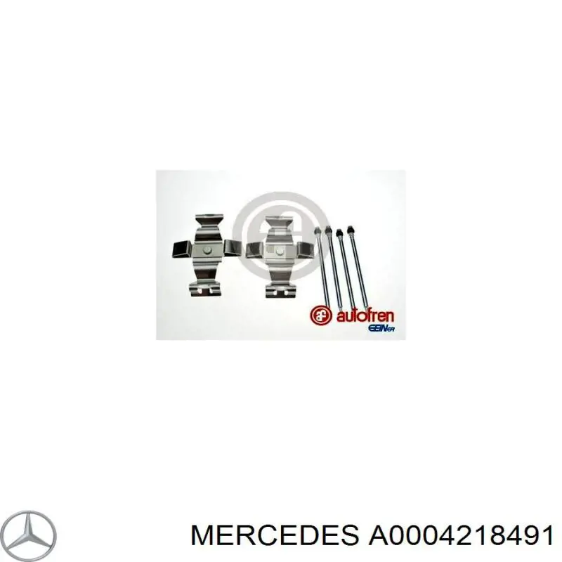 A0004218491 Mercedes juego de reparación, frenos delanteros