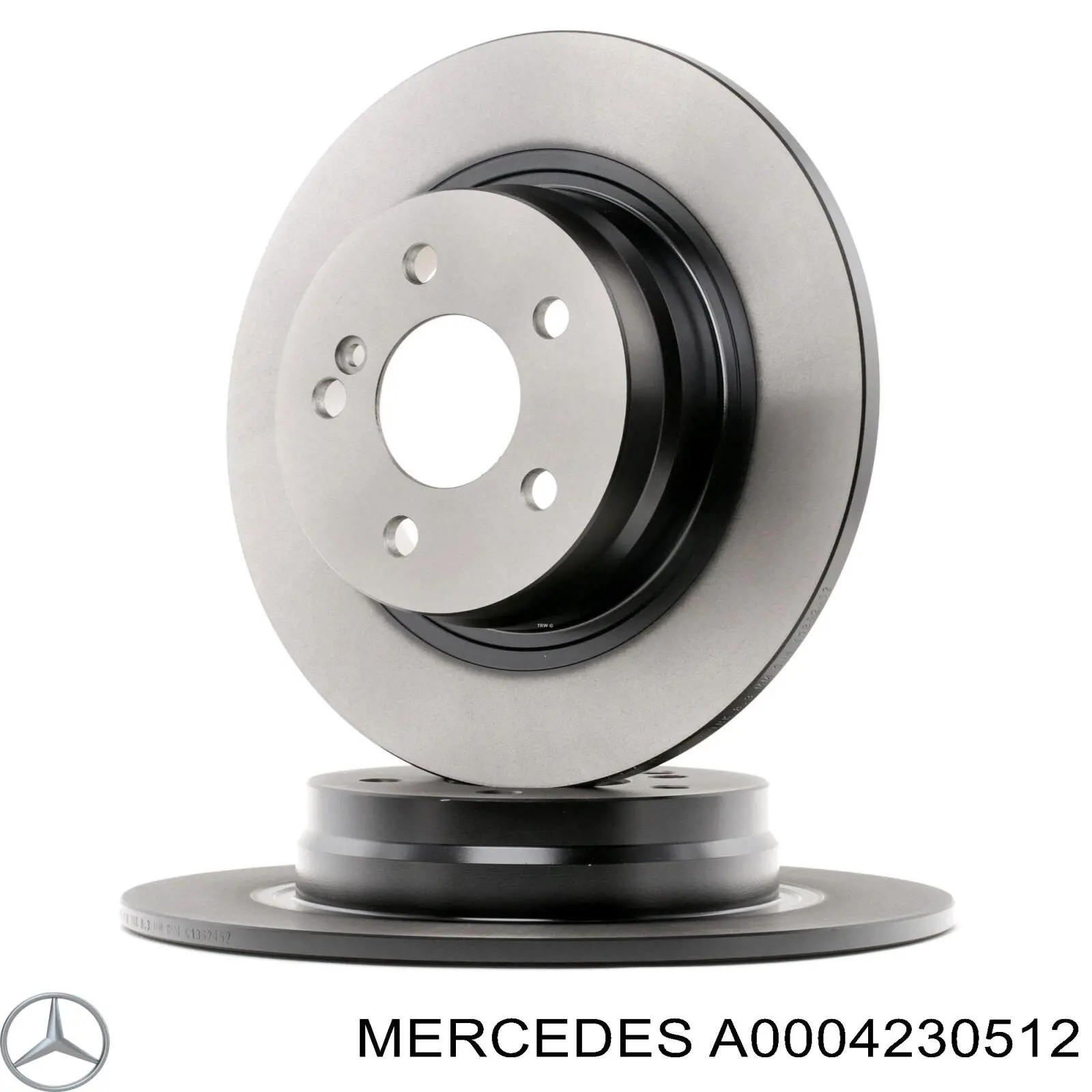 A0004230512 Mercedes disco de freno trasero