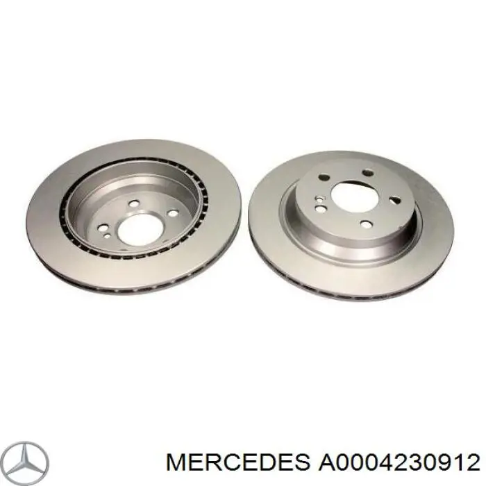 A0004230912 Mercedes disco de freno trasero