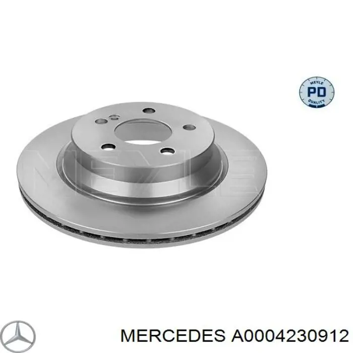 Disco de freno trasero Mercedes A0004230912 precio, desde 39,29 EUR