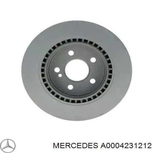 A0004231212 Mercedes Freno de disco trasero