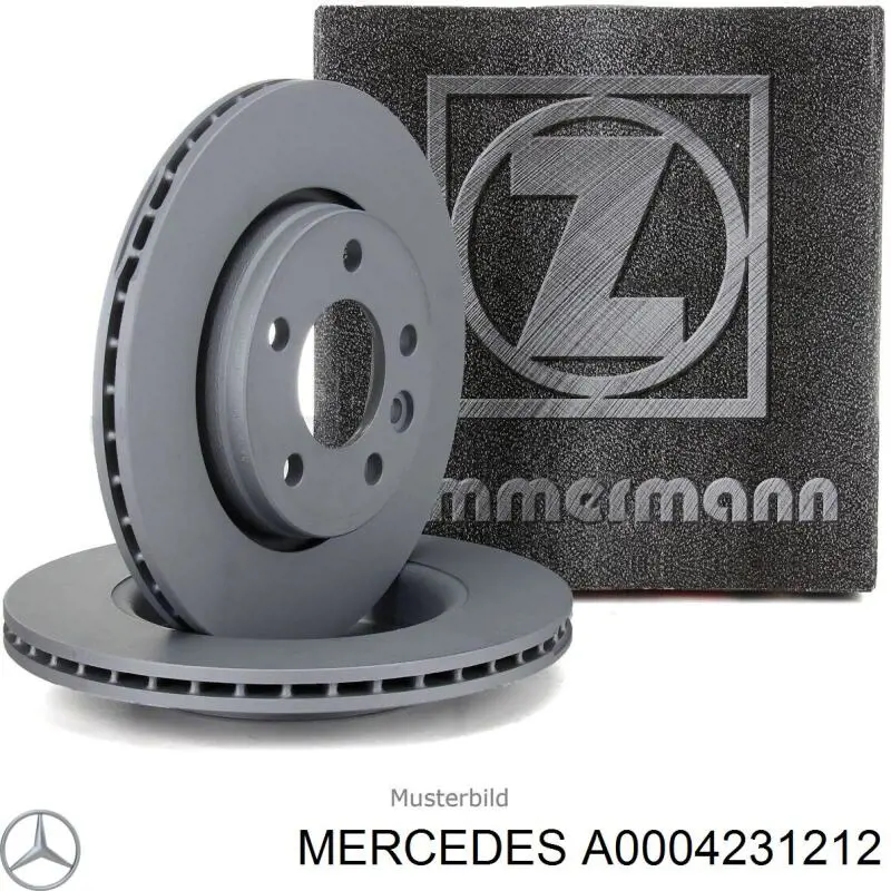 Comprar A0004231212 Mercedes Disco de freno trasero