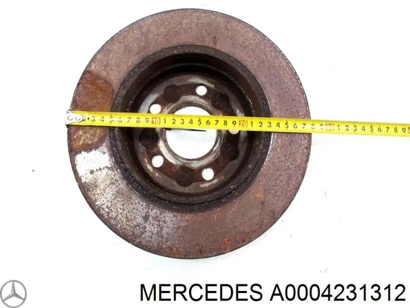 Disco de freno trasero Mercedes A0004231312 precio, desde 27,30 EUR