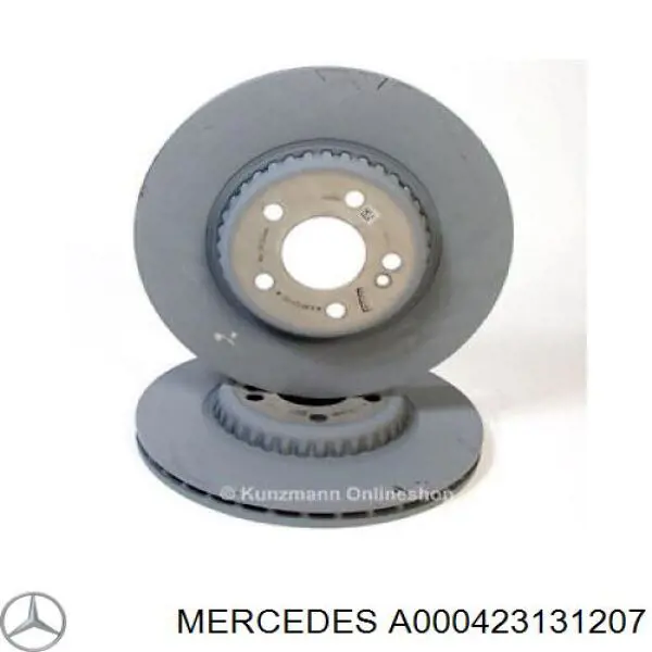 A000423131207 Mercedes disco de freno trasero