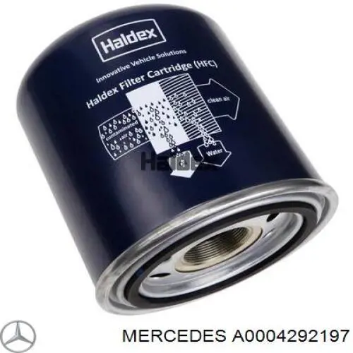 A0004292197 Mercedes Filtro del desecador de aire (separador de agua y aceite) (camión)
