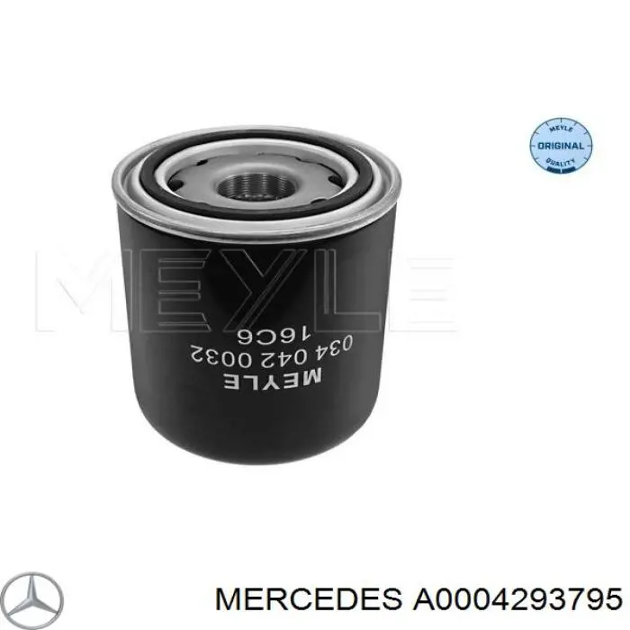 A0004293795 Mercedes filtro del secador de aire (separador de agua y aceite (CAMIÓN))