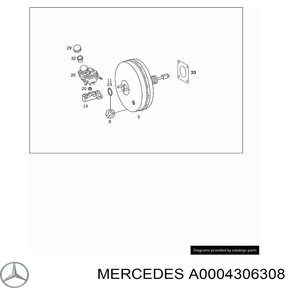  Mercedes A0004306308 precio, desde 28,37 EUR