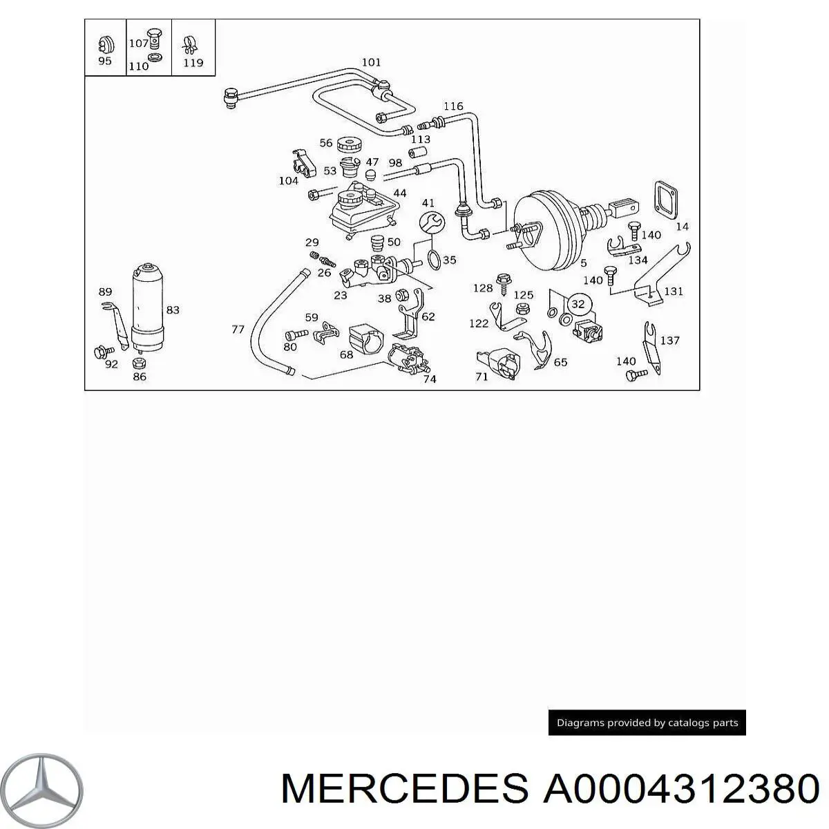  Mercedes A0004312380 precio, desde 8,11 EUR
