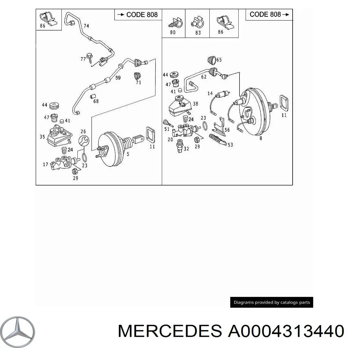 A0004313440 Mercedes 