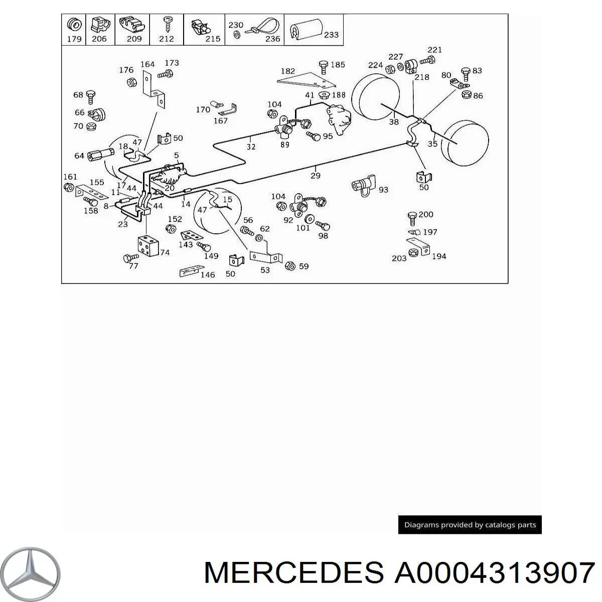  Mercedes A0004313907 precio, desde 96,44 EUR