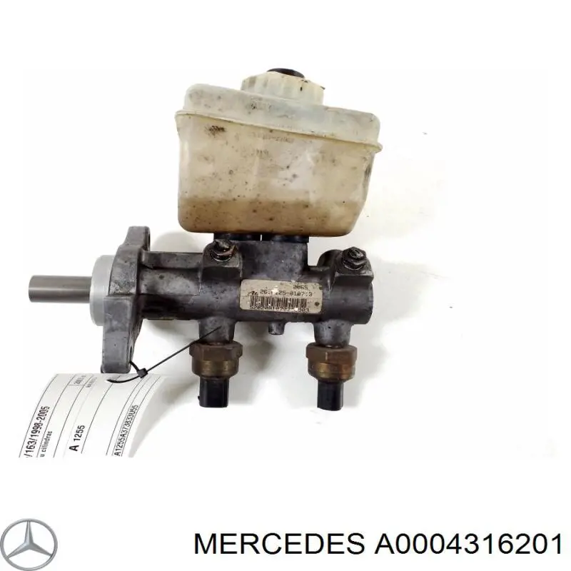 Cilindro maestro de frenos Mercedes A0004316201 precio, desde 65,57 EUR