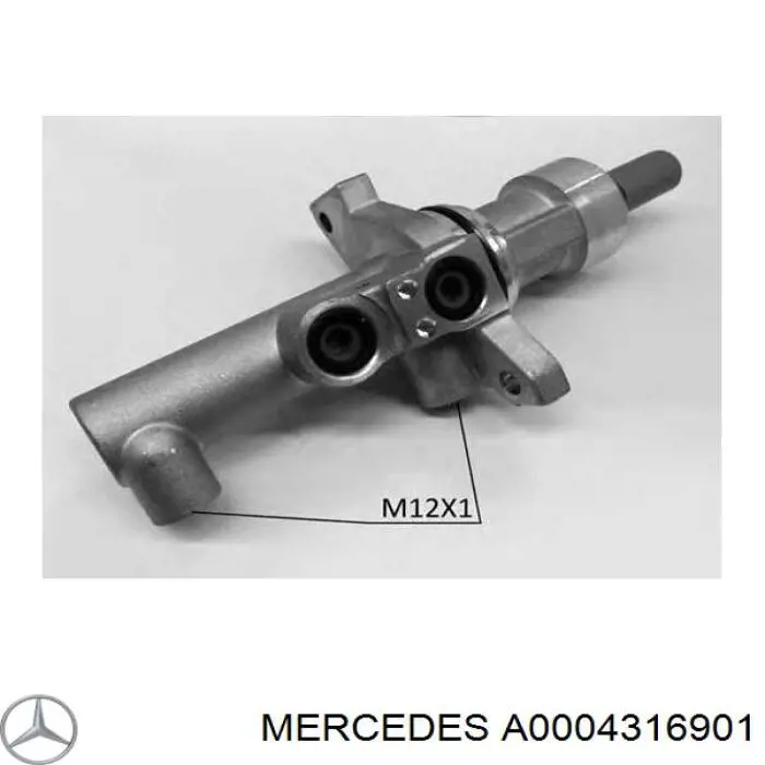 Comprar A0004316901 Mercedes Cilindro maestro de frenos