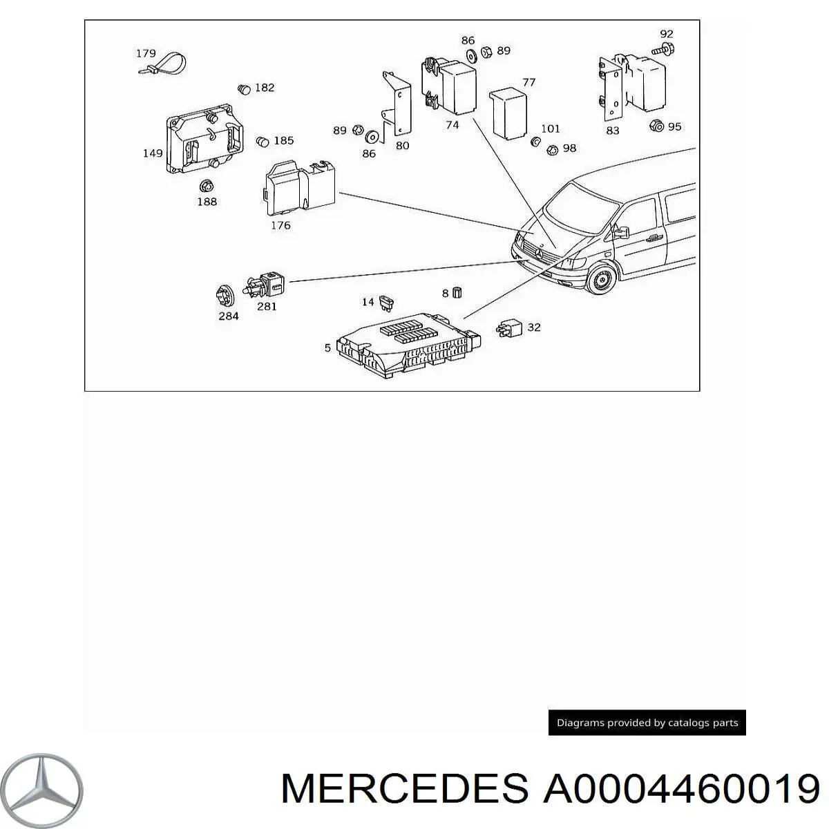 A0004460019 Mercedes bloque confort