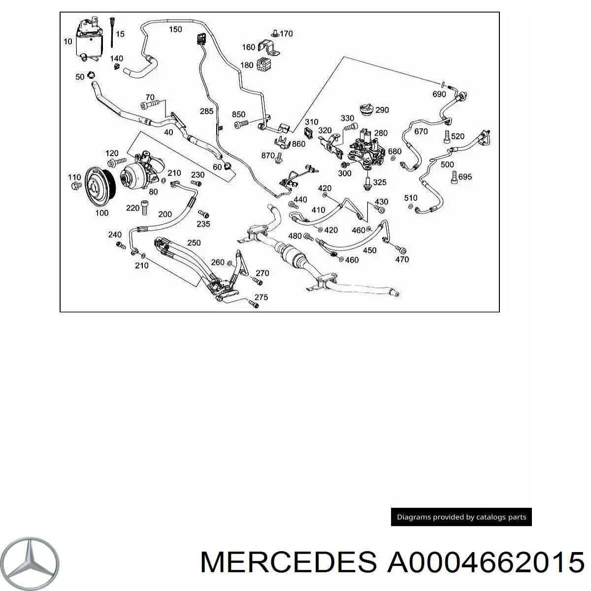 Polea de la bomba de dirección asistida Mercedes A0004662015 precio, desde 310,93 EUR