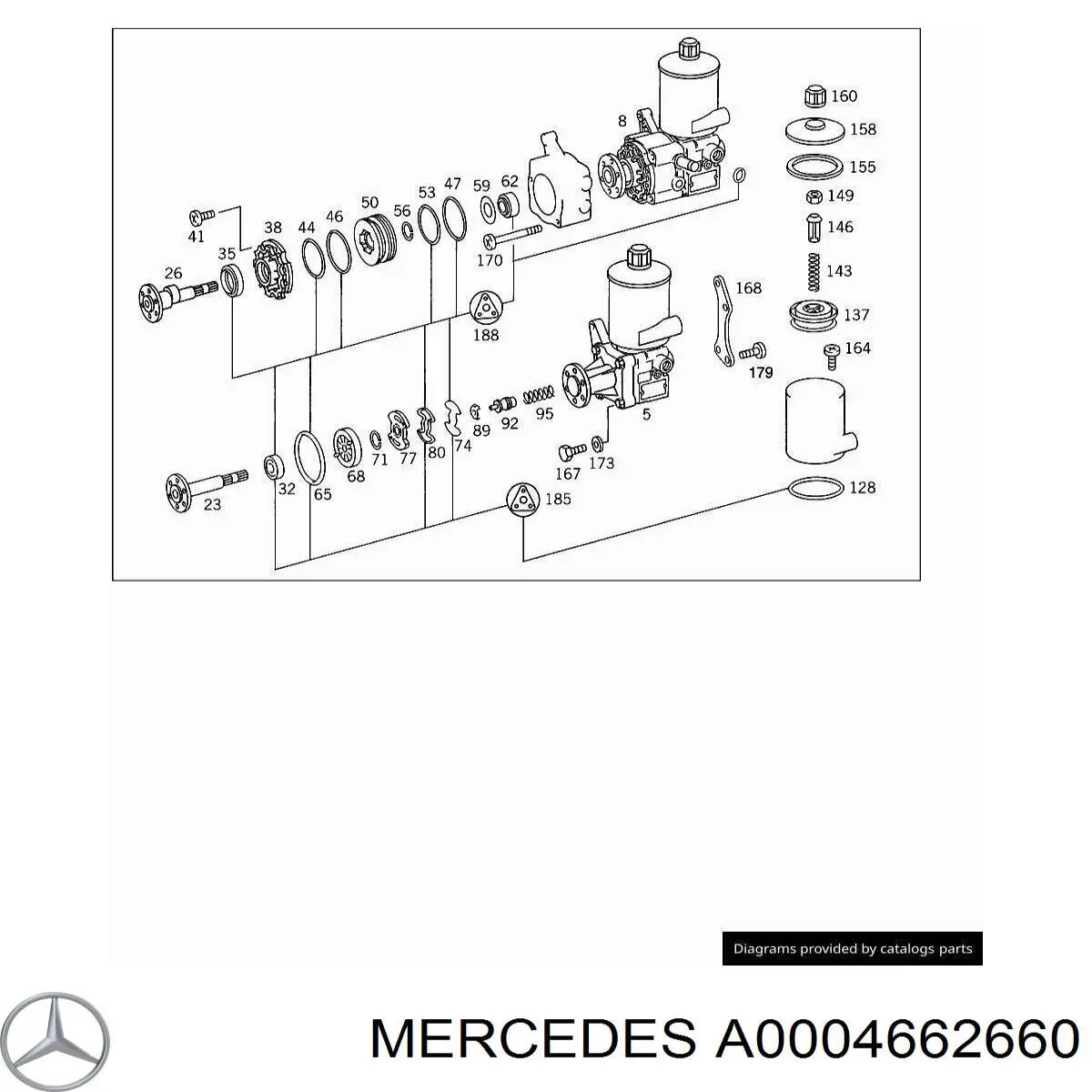  Mercedes A0004662660 precio, desde 25,89 EUR